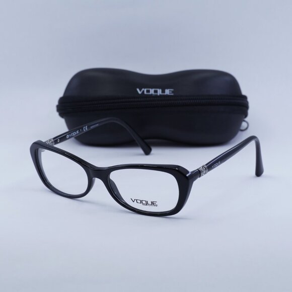 Vogue VO2960-B W44 Cat Eye Eyeglasses 52mm Black - Picture 4 of 10